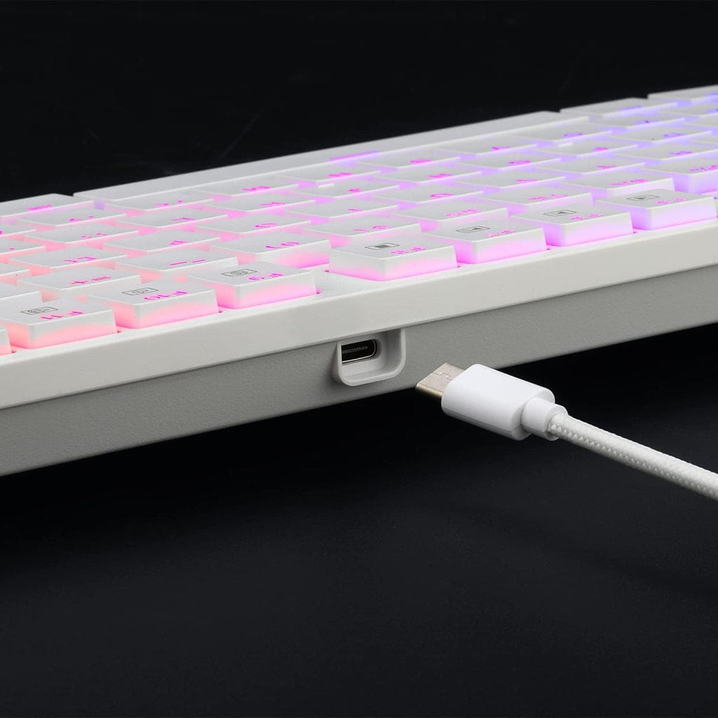 Redragon K539W ANUBIS 80% Wireless RGB Mechanical Keyboard (White)