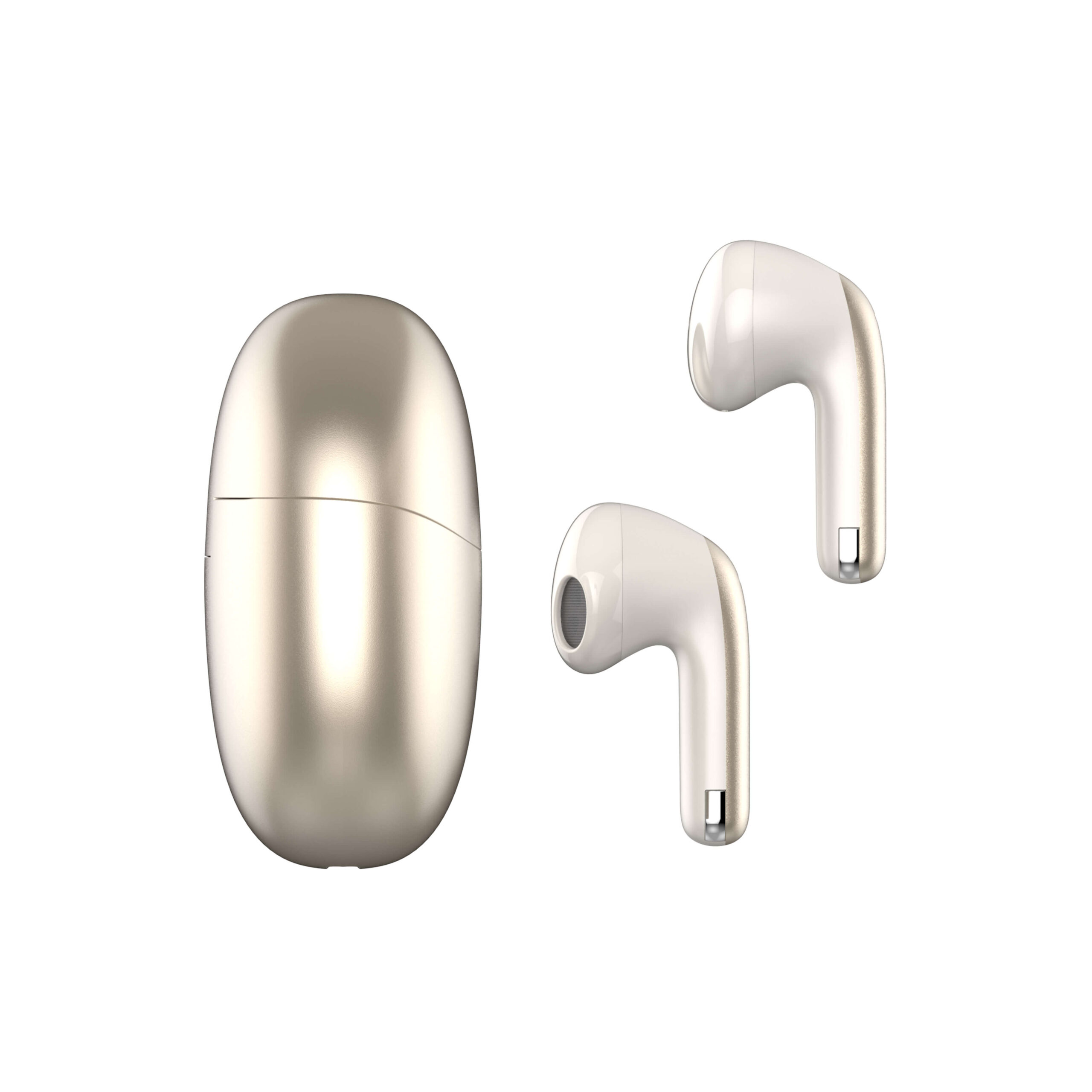 LDNIO T10 Wireless Earphone True Bluetooth Gaming Headset Low Latency Music Touch Control Stereo Earbuds 5.3 TWS Mini Earphone GOLD - Image 3
