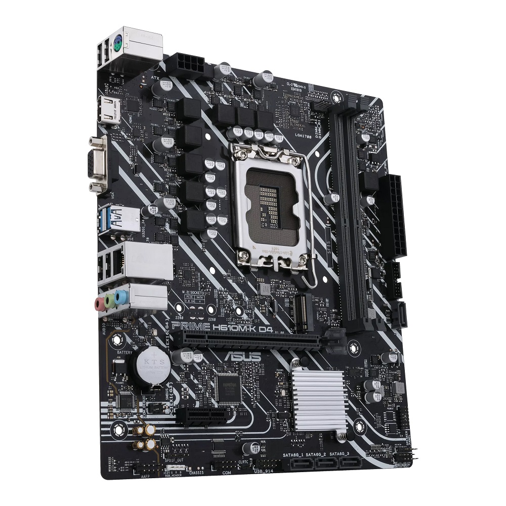 ASUS Prime H610M-K D4 LGA 1700 Mic-ATX Motherboard - Image 3