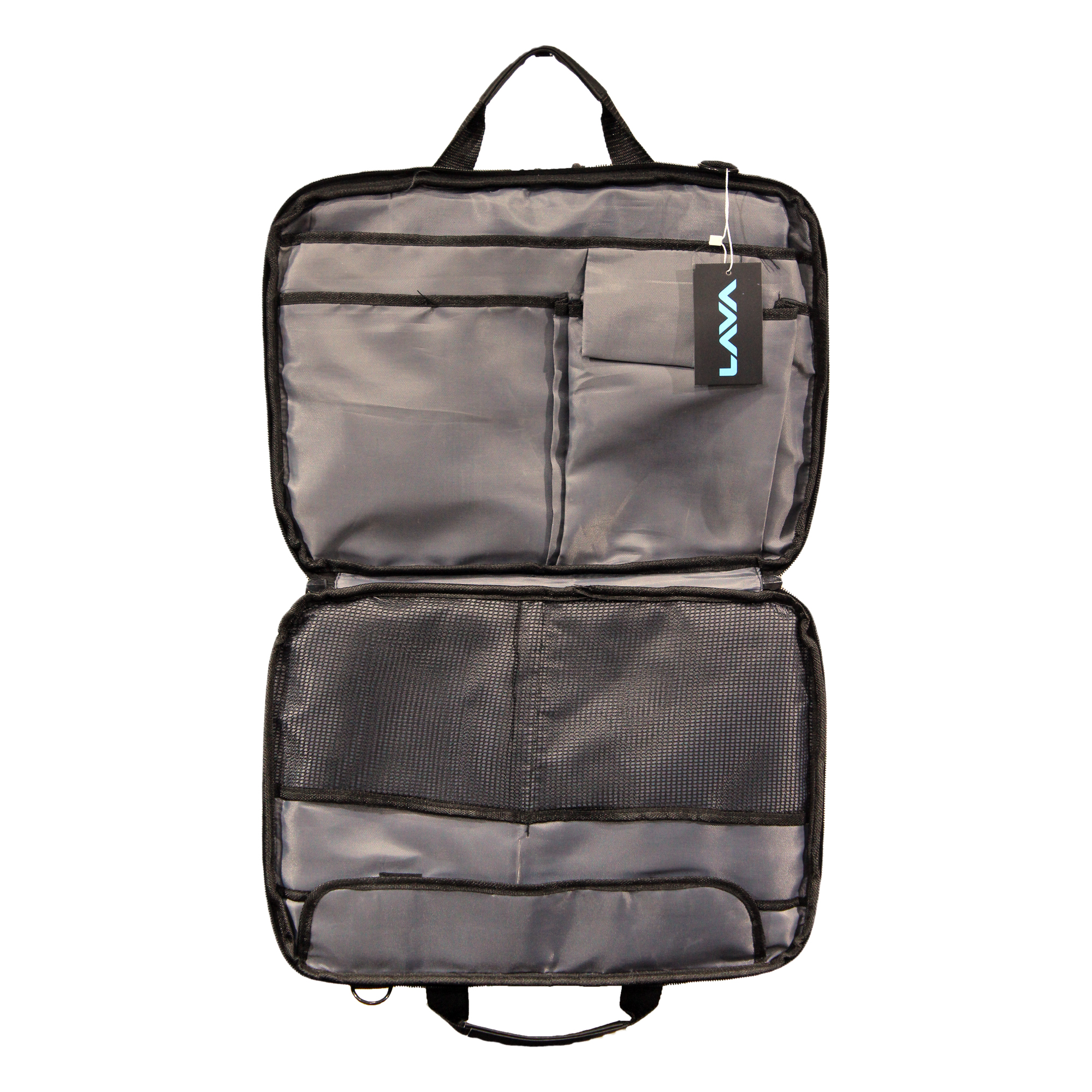 CX01 15.6 Inch Ultra Slim Laptop Bag – PU Leather, Black - Image 3
