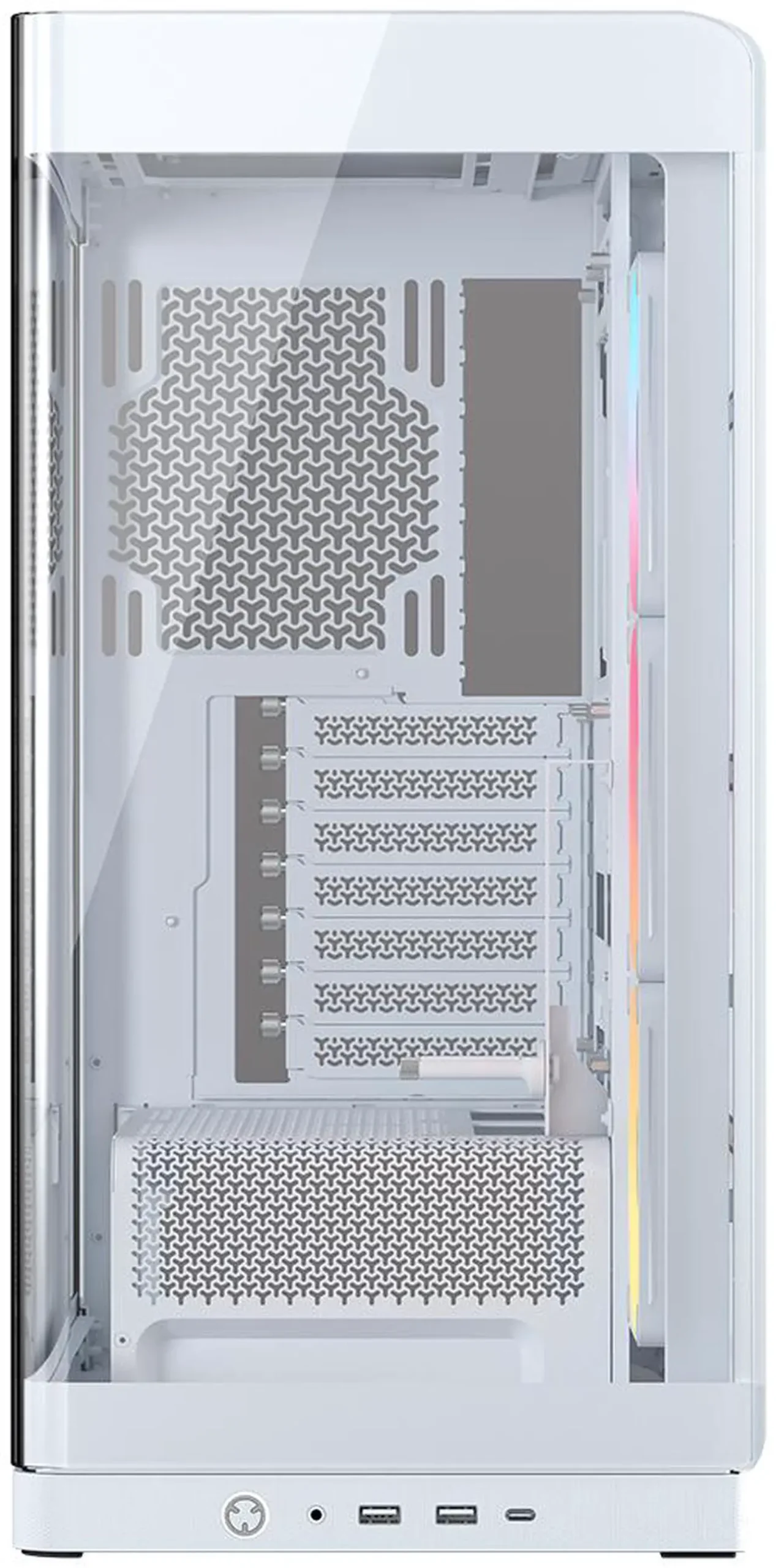 FRAME 4500X LX-R RGB iCUE LINK Panoramic Glass Mid-Tower PC Case – White - Image 3