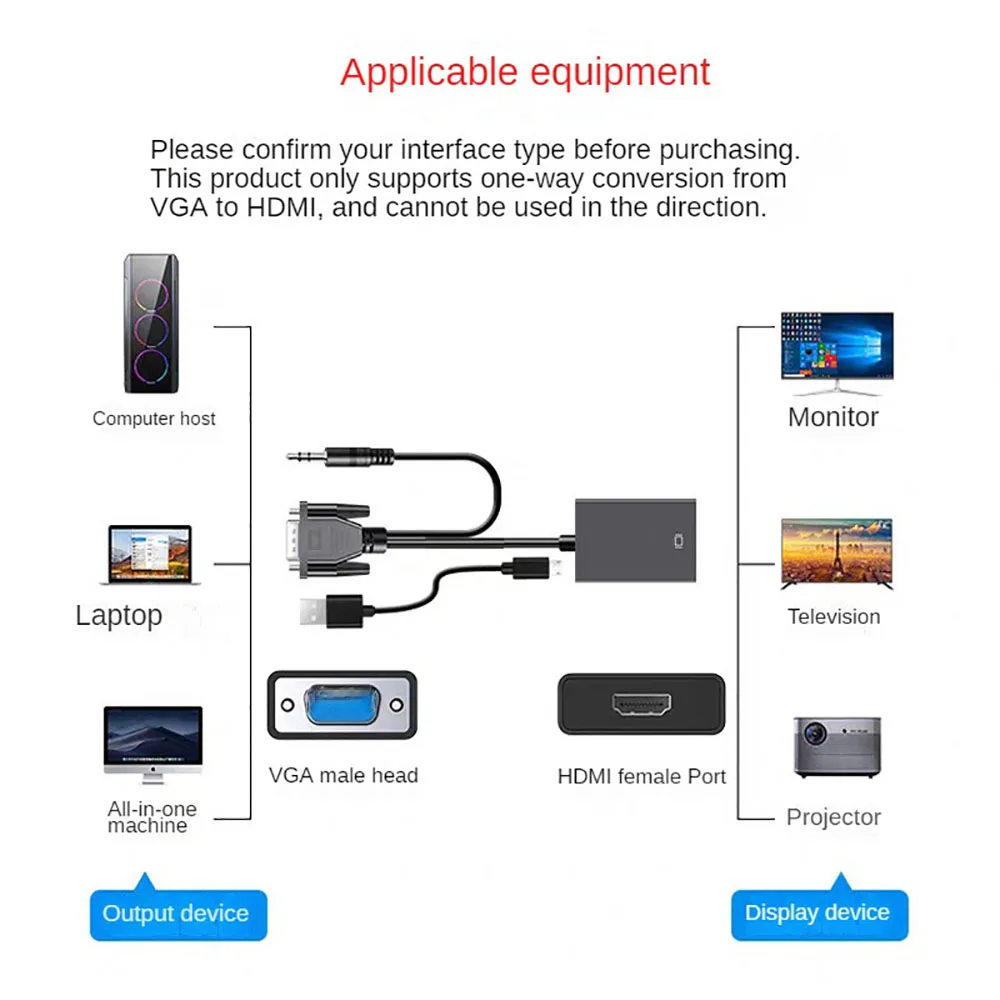 VGA to HDMI Converter With 3.5mm Audio - Image 3