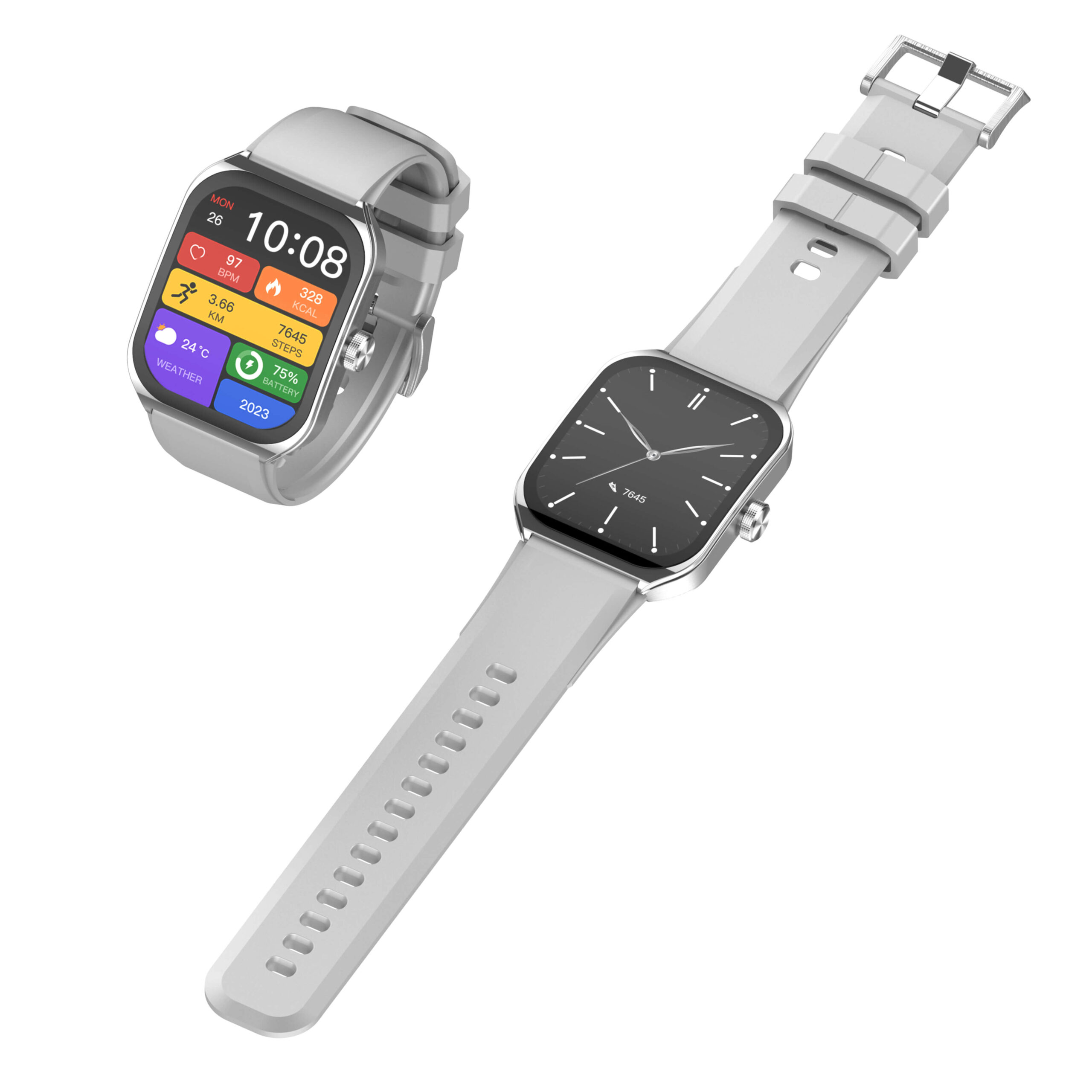 LDNIO SW04 Square AMOLED Smartwatch 1.96″ HD Display Health & Fitness Tracker - Image 3