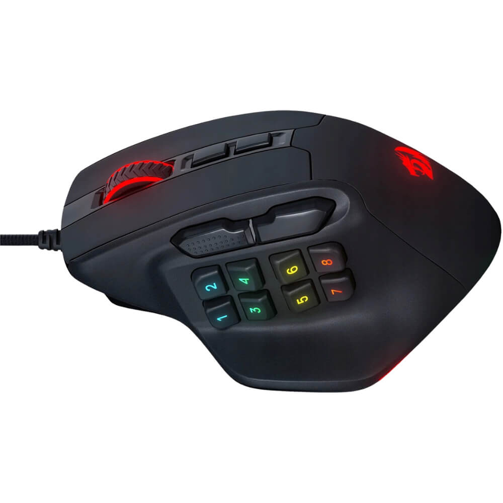 Redragon M811 AATROX MMO Wired RGB Gaming Mouse (Black)