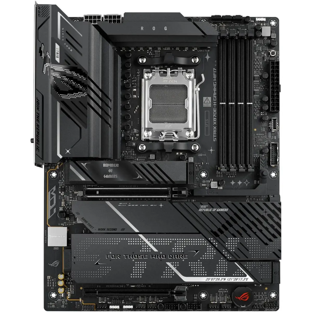 Asus ROG STRIX X870E-H Gaming Wifi7 AMD AM5 ATX Motherboard with DDR5 AEMP, WiFi 7 - Image 3