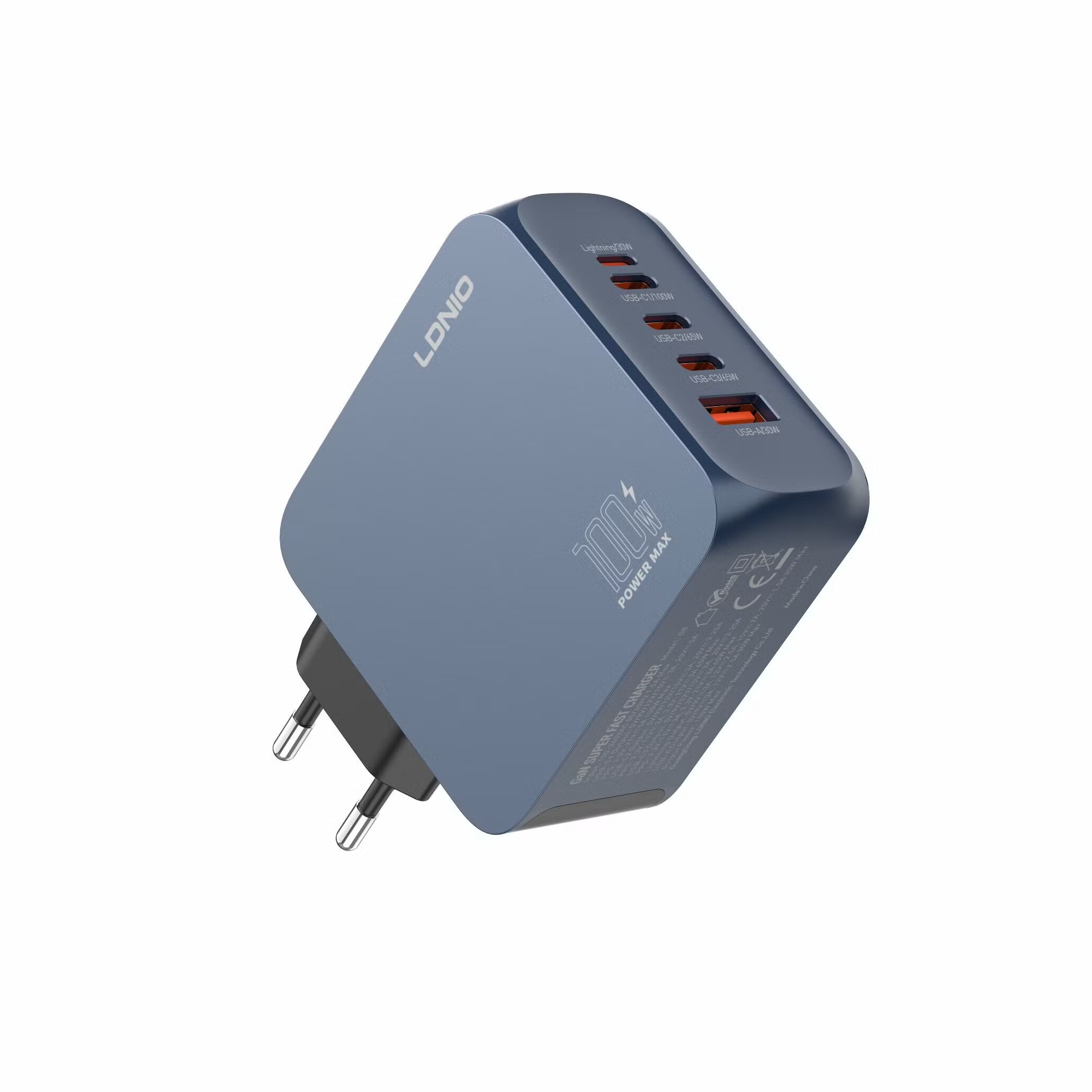 LDNIO Q8 Quick Mobile Charger Fast Charging Gan100w Usb c Charger for macbook Phone - Image 3