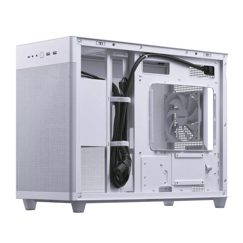 ASUS Prime AP201 Cash Mesh MicroATX Casing – White - Image 3
