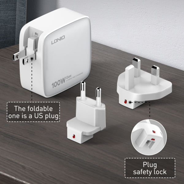 LDNIO Q408 100W GaN Super Fast Charger - Image 3