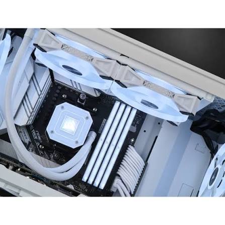 Corsair iCUE 4000D RGB AIRFLOW QL Edition Mid-Tower ATX Case — True White - Image 3