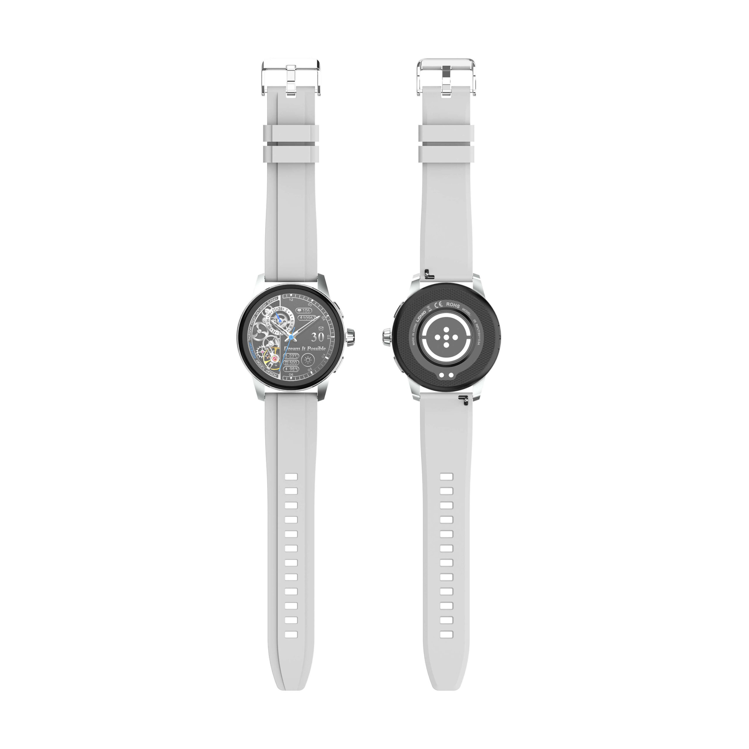 LDNIO SW05 Life & Health Assistant Smartwatch – Circular Display with Magnetic Wireless Charging Silver - Image 3