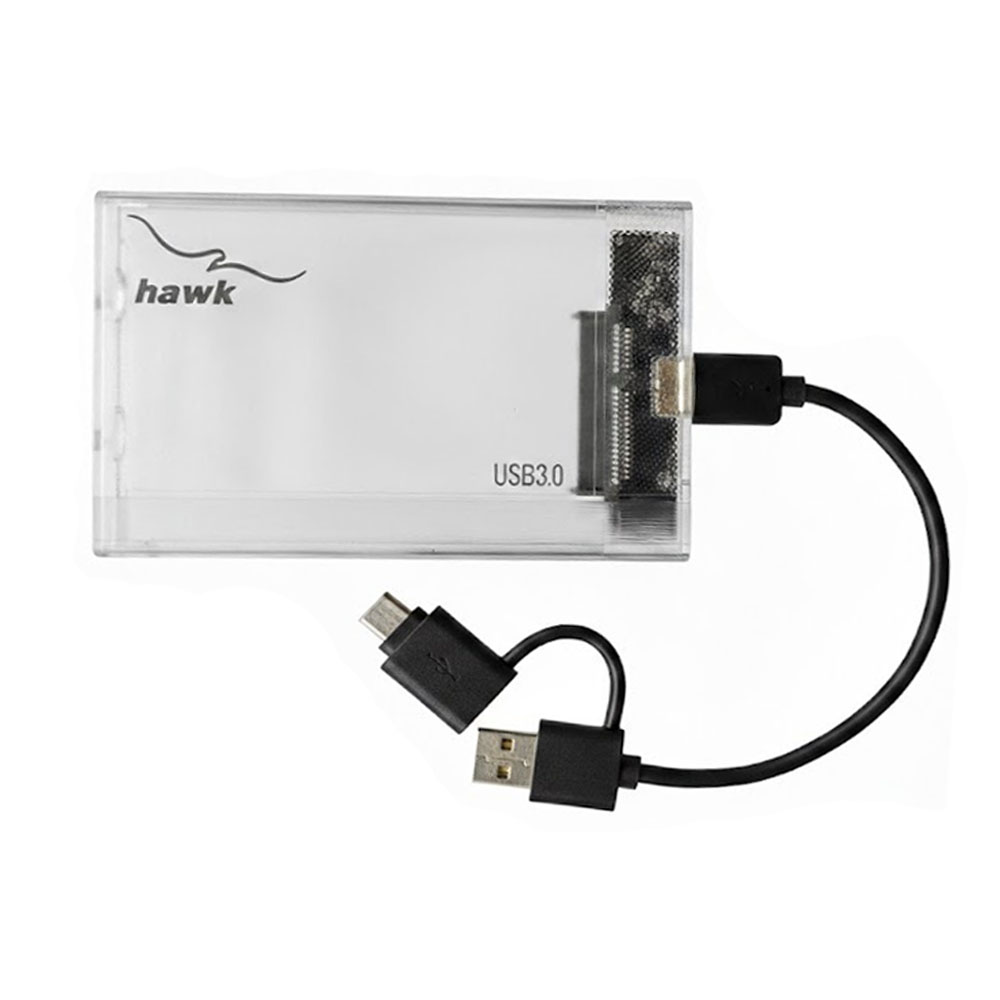 HAWK 2.5″ HDD Case USB 3.0 Crystal - Image 3