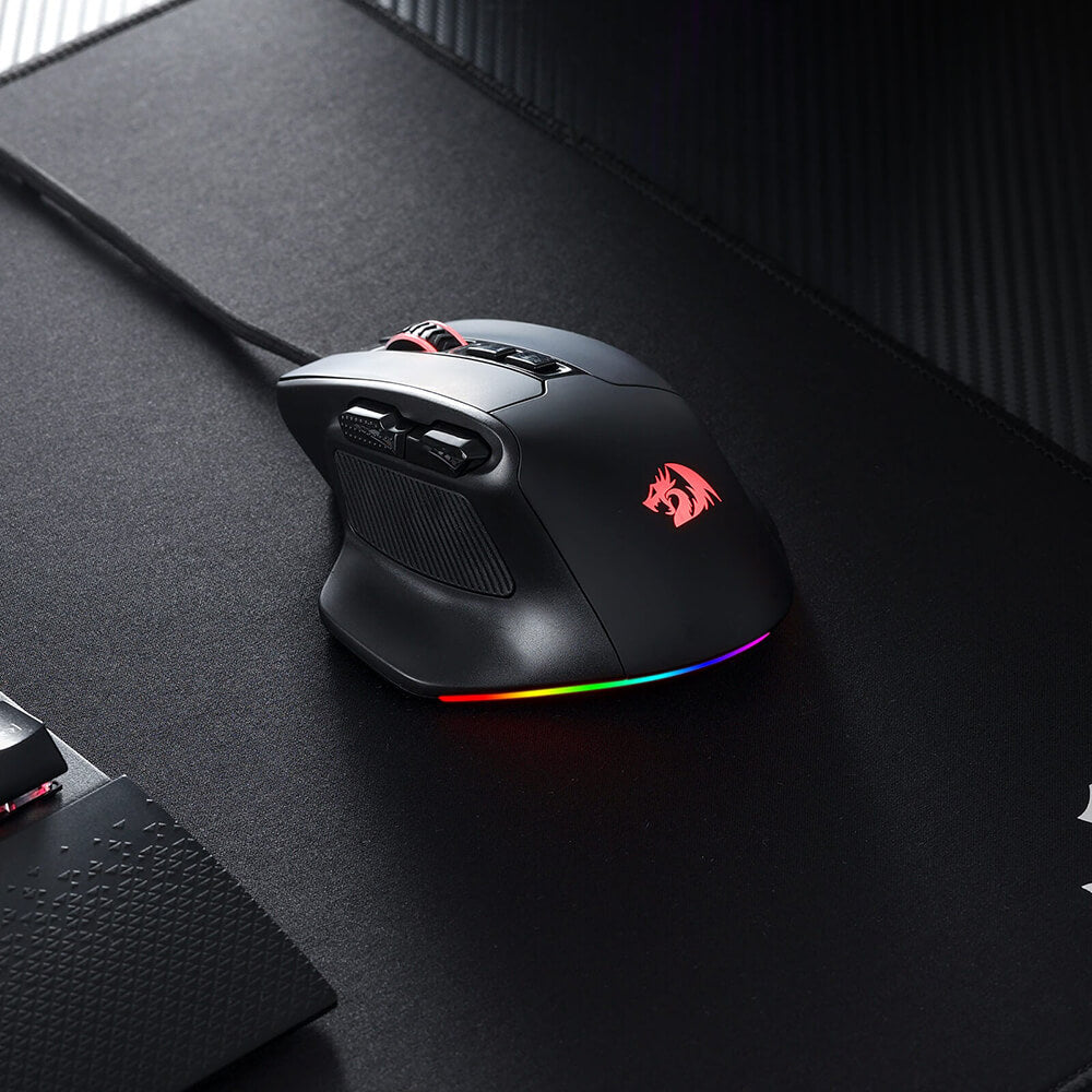 Redragon M806 BULLSEYE Wired RGB Gaming Mouse (Black)