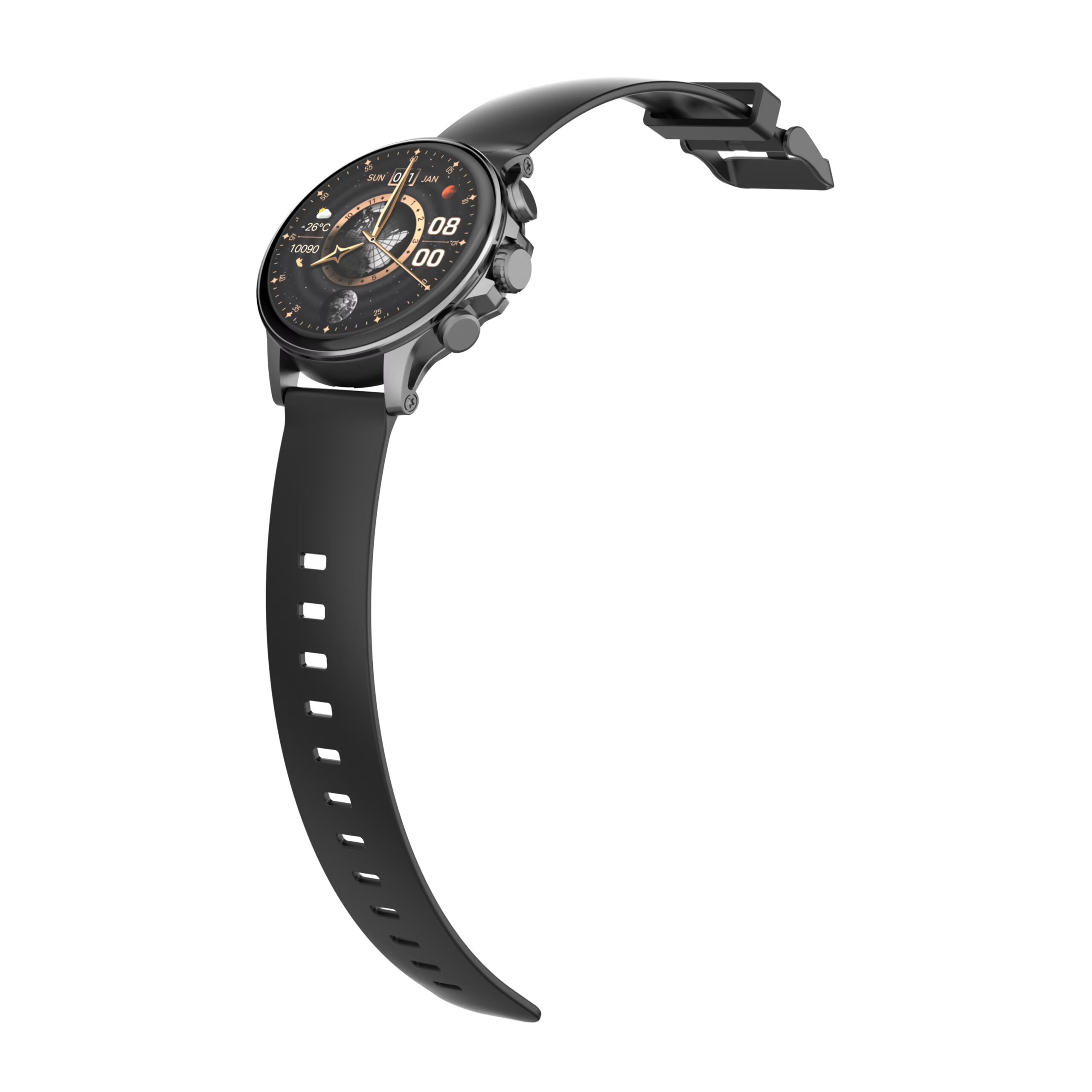 LDNIO SW01 High-Performance Smartwatch – AMOLED HD Screen, Smart Health & Sports Tracking Black - Image 3