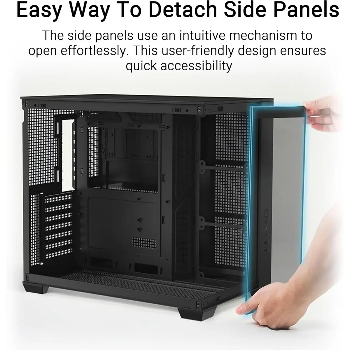 Asus A32 Plus TG ARGB Black Mid-Tower ATX Case – Tempered Glass, - Image 3