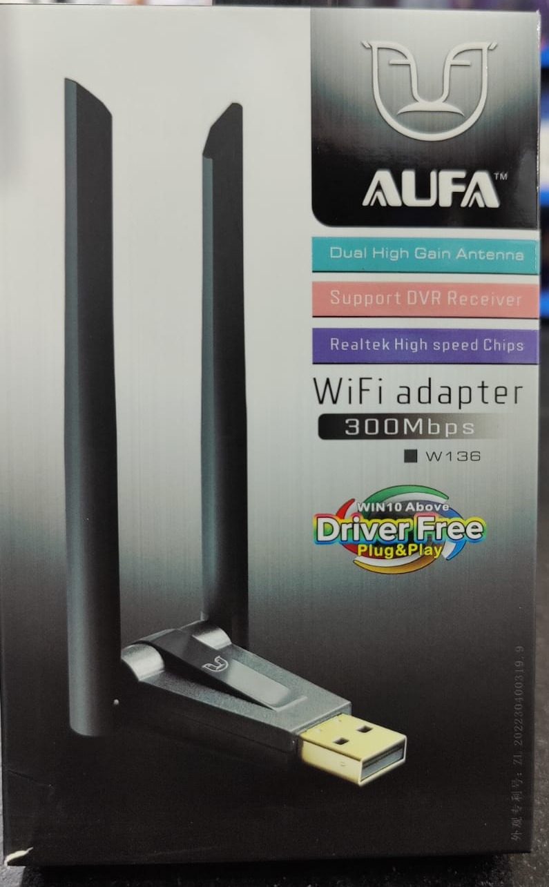Alfa W136 Dual Antenna 300MB WiFi USB Adapter - Image 3