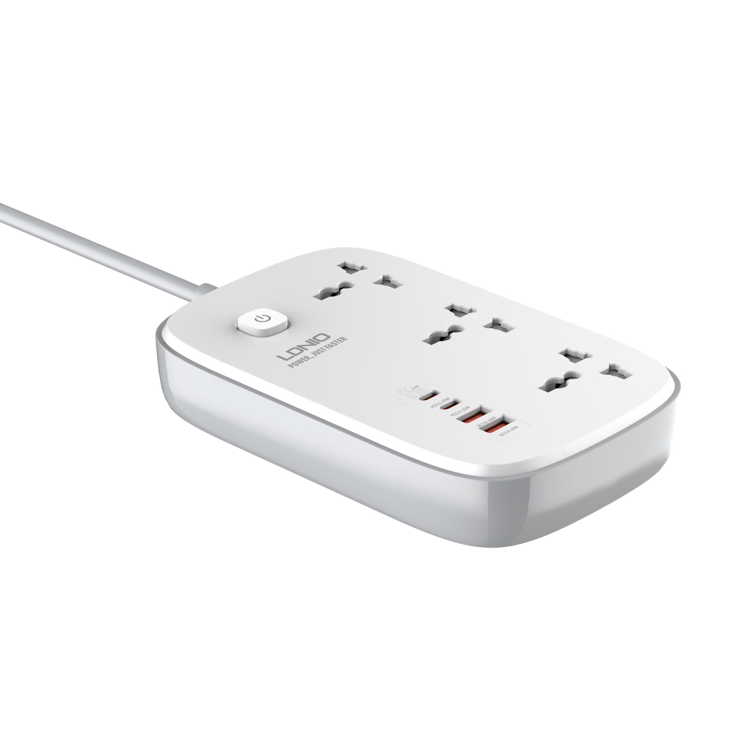 LDNIO Sc6 45W GaN Power Strip with Fast Charging Technology - Image 3