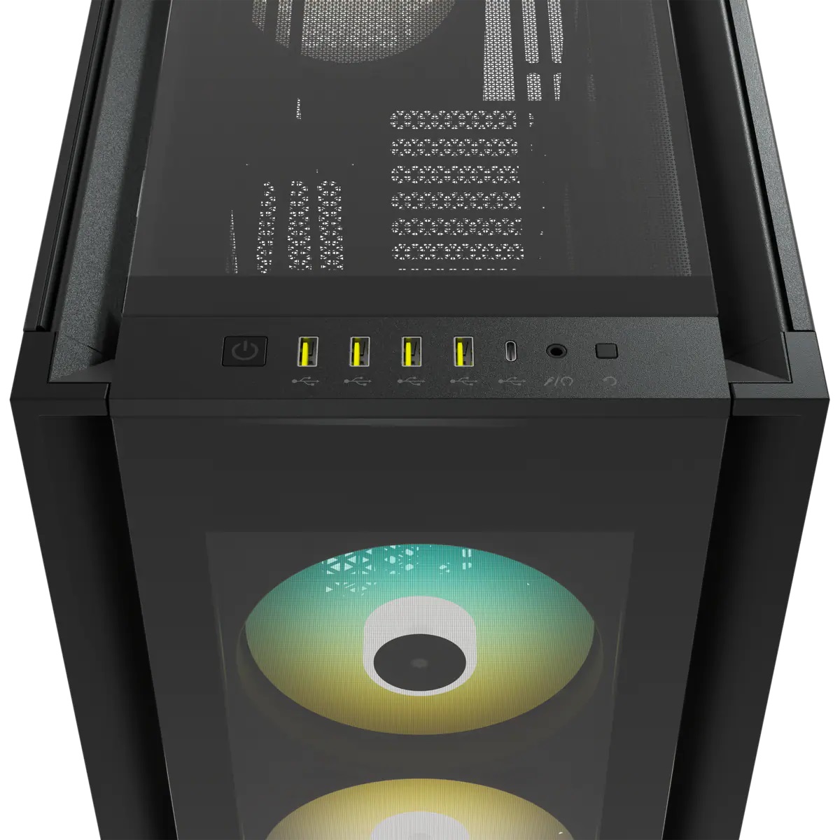 Corsair iCUE 7000X RGB Tempered Glass Full-Tower ATX PC Case — Black(CC-9011226-WW) - Image 3