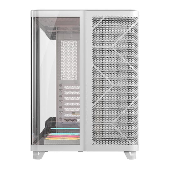 Corsair AIR 5400 LX-R RGB Triple Chamber White Mid-Tower PC Case - Image 3