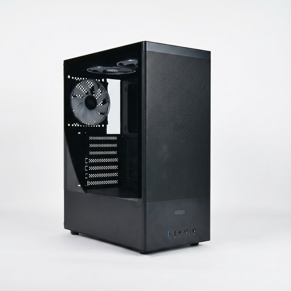 Ease EC120 Mesh & Tempered Glass Mid Tower Case - Image 3