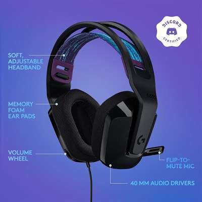 Logitech Headset PC-G335 Wired Gaming Headset(981-000979) - Image 3