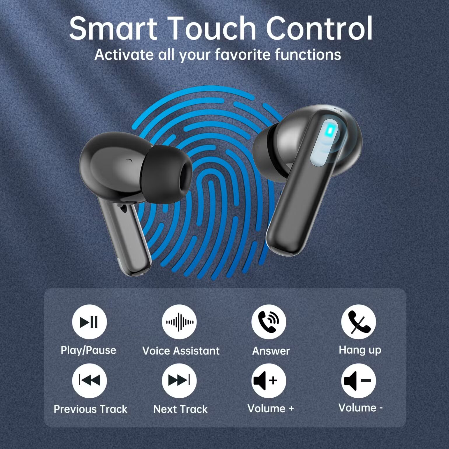Aspor A639 ANC & ENC Wireless Earbuds 26h Total Battery Life - Image 4