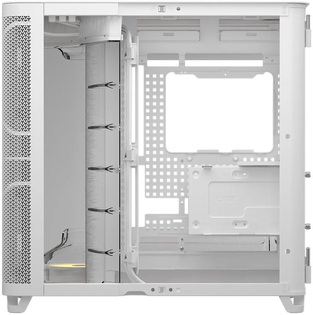 AIR 5400 RS-R ARGB Triple Chamber Mid-Tower PC Case – White - Image 4