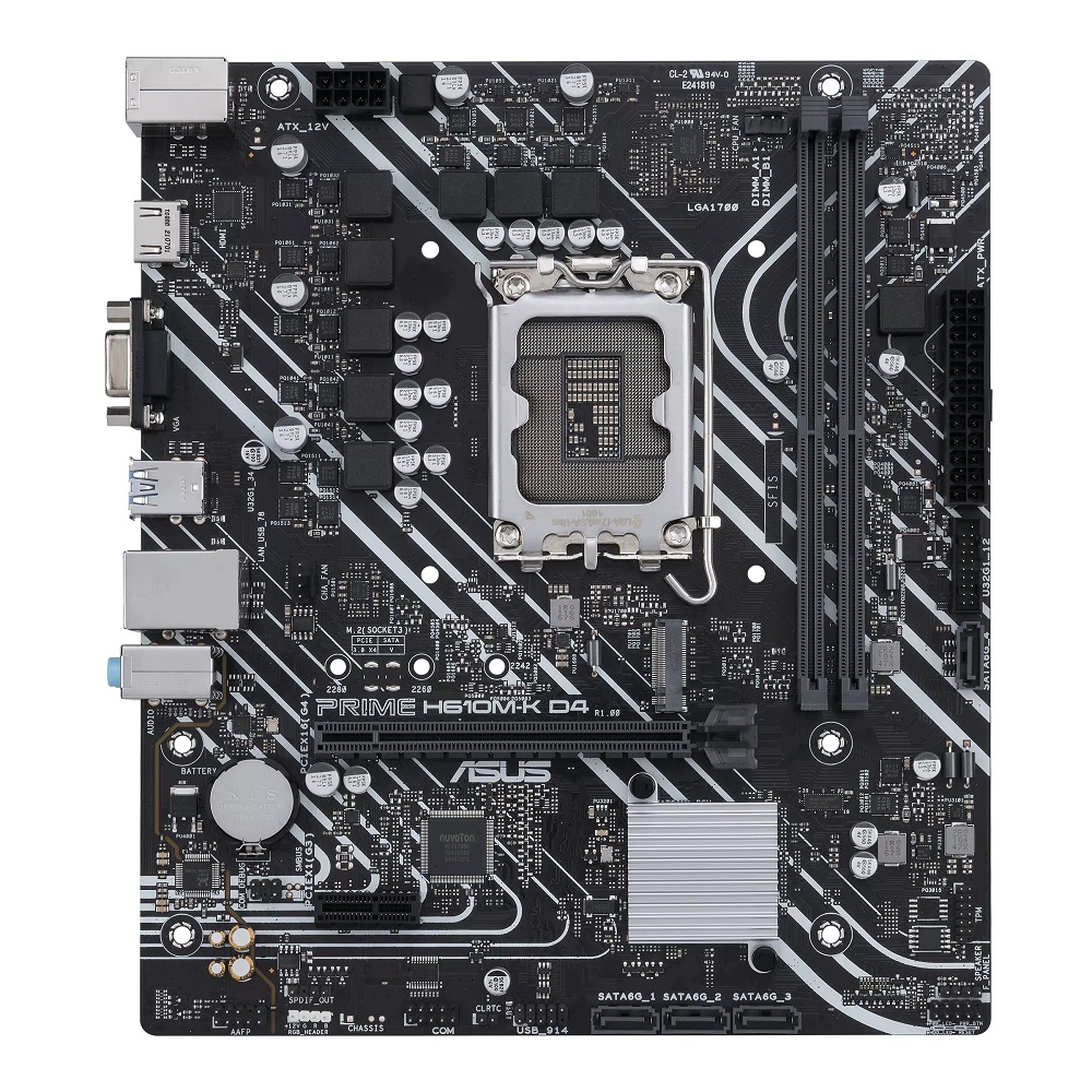 ASUS Prime H610M-K D4 LGA 1700 Mic-ATX Motherboard - Image 4