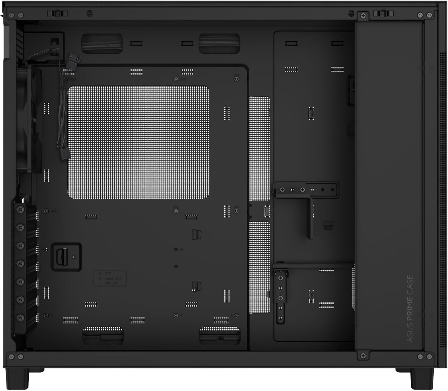 ASUS Prime AP303 Tempered Glass Edition, The Ultimate Compact 45-Liter ATX Gaming Chassis, - Image 4