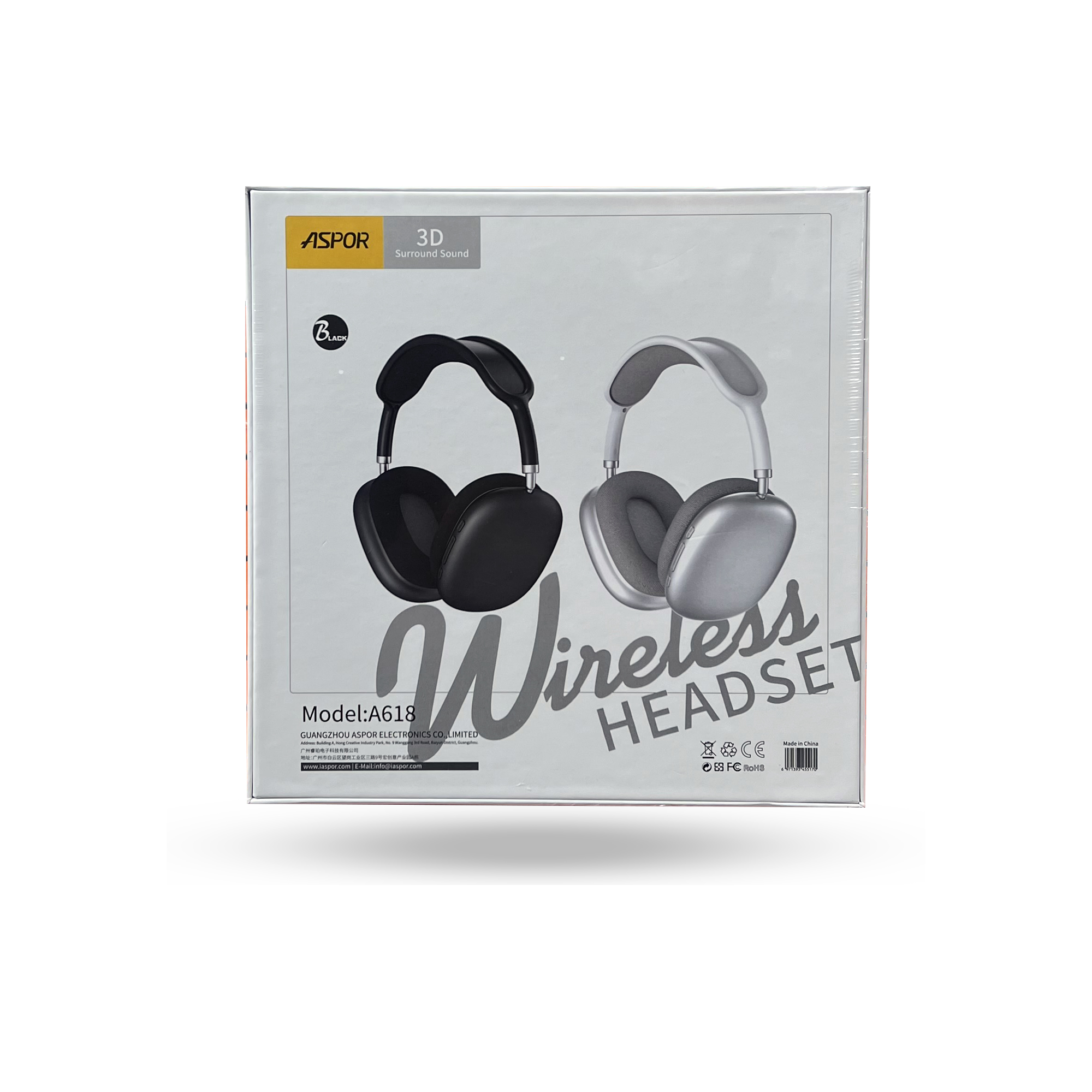 ASPOR A618 Wireless Bluetooth Headset – Advanced 5.1 Technology - Image 4