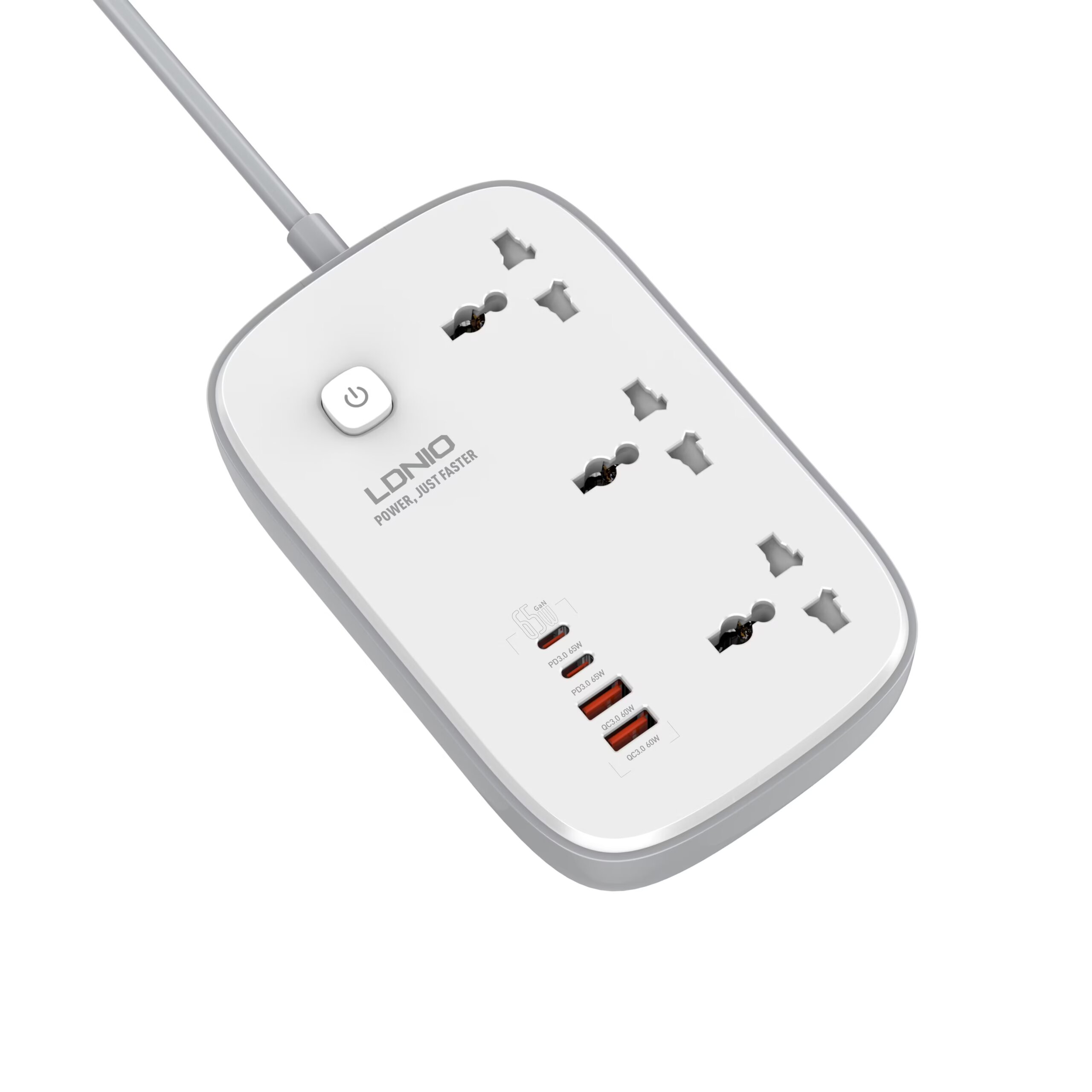 LDNIO Sc6 45W GaN Power Strip with Fast Charging Technology - Image 4