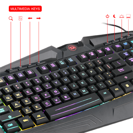 Redragon K503 HARPE PRO RGB Backlit Gaming Keyboard (Black)