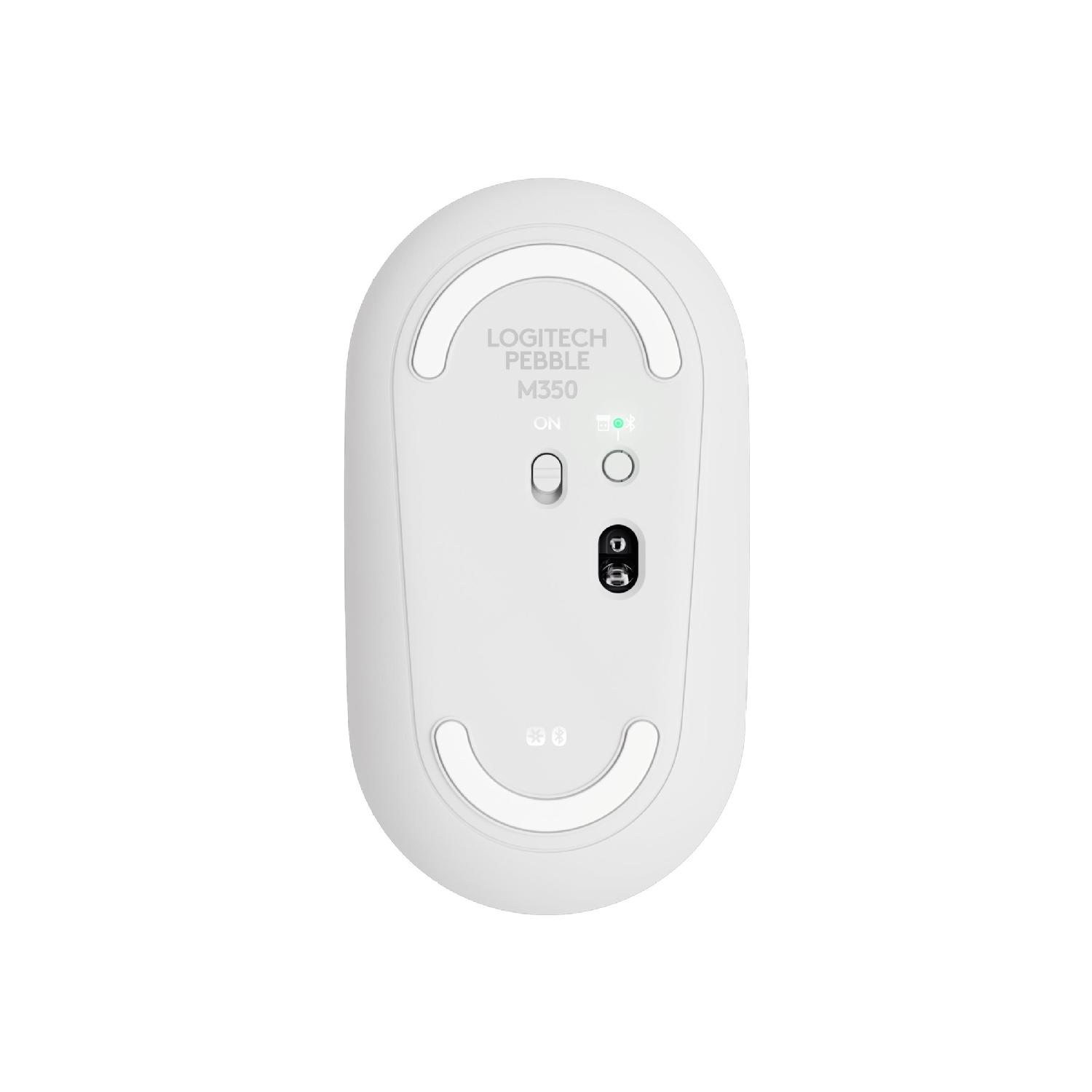 Logitech Pebble M350 Wireless Mouse (Off-White) - Image 4