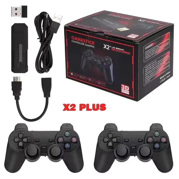 X2 Plus Retro 3d 32000+ Video Games 4k Hd Output Game Stick With 2 Wireless Controllers - Image 4