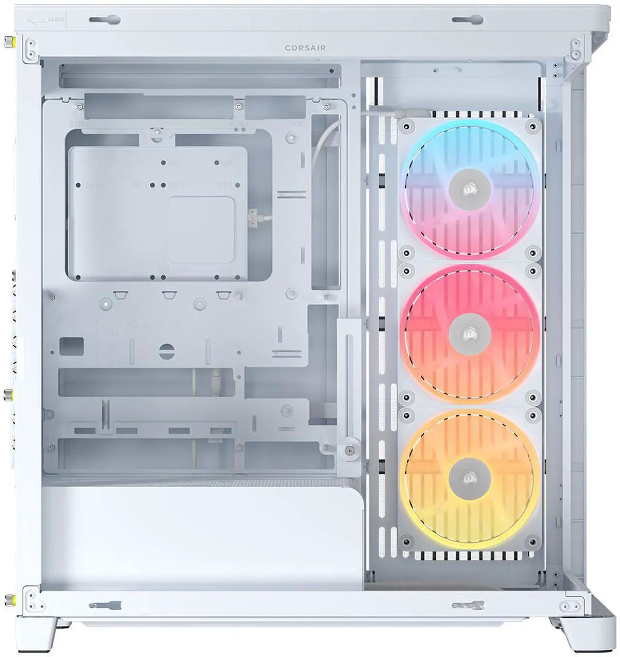 FRAME 4500X LX-R RGB iCUE LINK Panoramic Glass Mid-Tower PC Case – White - Image 4