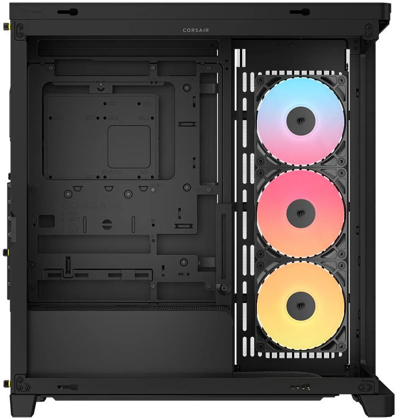 CORSAIR FRAME 4500X RS-R ARGB Panoramic Glass Mid-Tower PC Case – Panoramic Glass Exterior – InfiniRail - Image 4