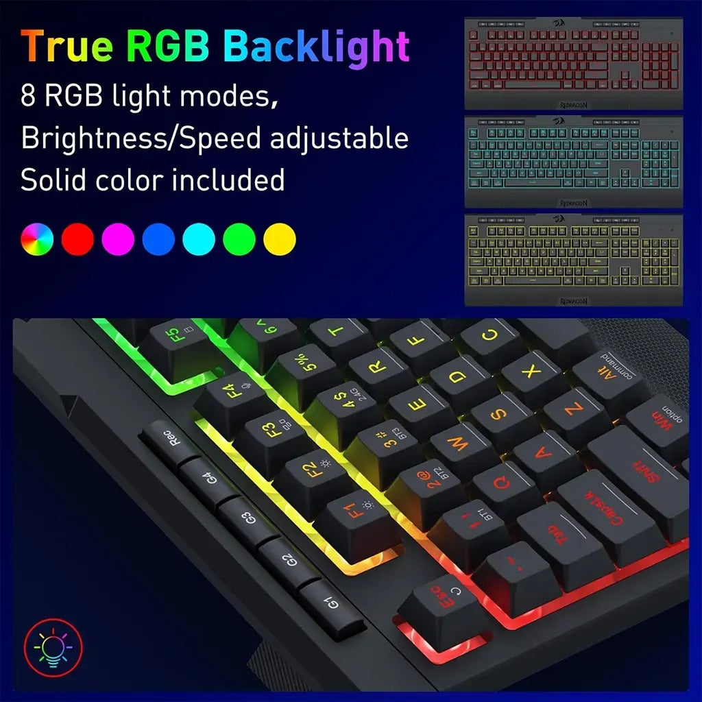 Redragon K525 SHIVA PRO Wireless Anti-Ghosting Membrane Gaming Keyboard