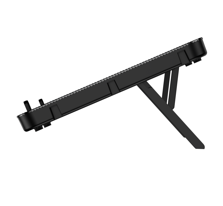 HAWK 069 laptop 5 Fan cooling Pad Ergonomic Cooling Pad with Adjustable Height (Black) - Image 5