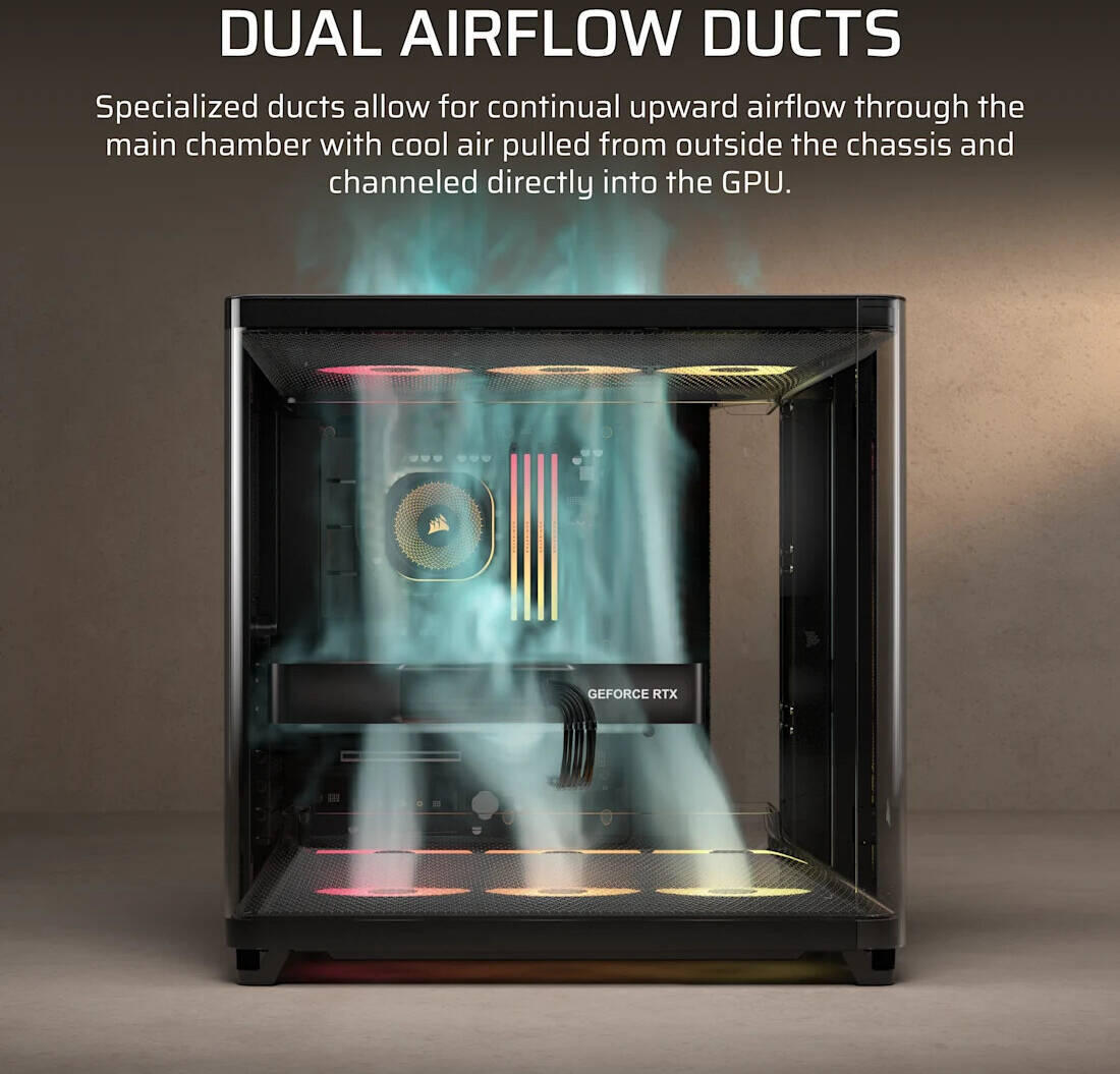 AIR 5400 RS-R ARGB Triple Chamber Mid-Tower PC Case - Image 5