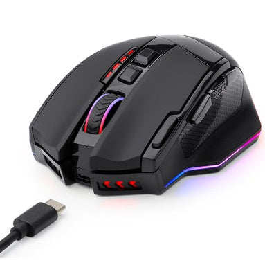 Redragon M801-P SNIPER PRO Dual Mode Wireless / Wired RGB Gaming Mouse (Black)