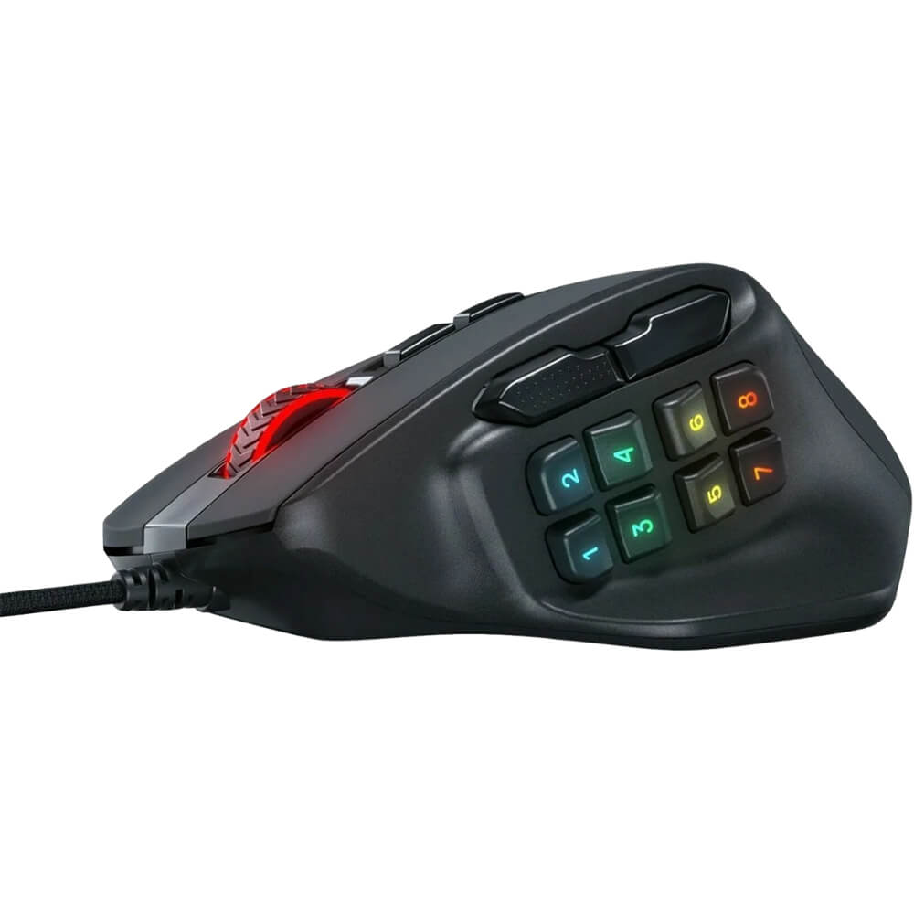 Redragon M811 AATROX MMO Wired RGB Gaming Mouse (Black)