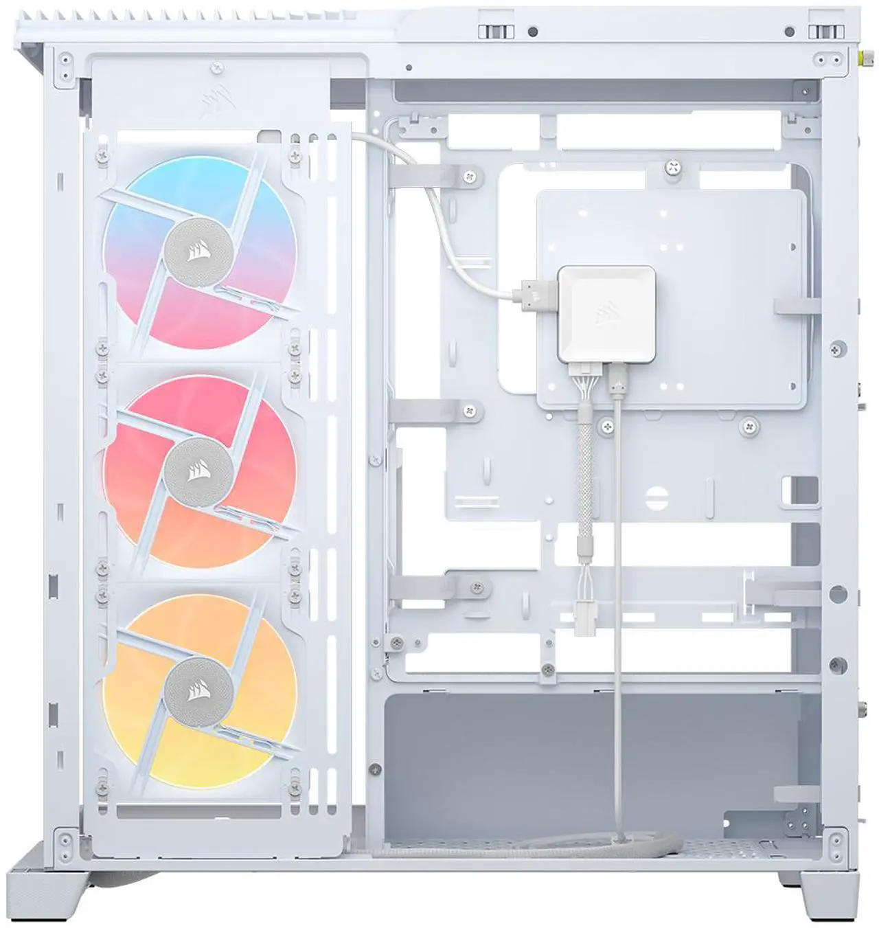 FRAME 4500X LX-R RGB iCUE LINK Panoramic Glass Mid-Tower PC Case – White - Image 5
