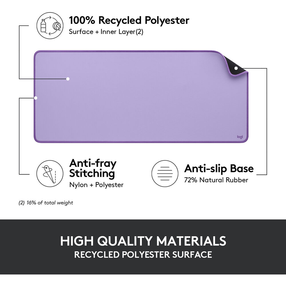 Logitech Studio Series Desk Mat (Lavender) - Image 6