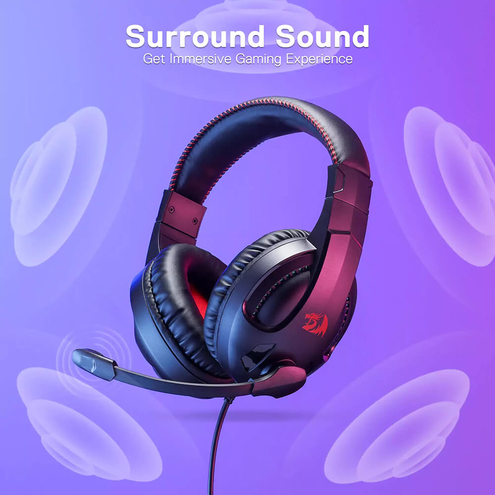 Redragon H211 CRONUS RGB Wired Gaming Headset (Black)