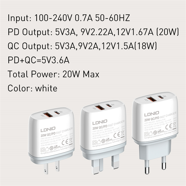 LDNIO Q229 20W PD+QC3.0 Fast Charger - Image 6