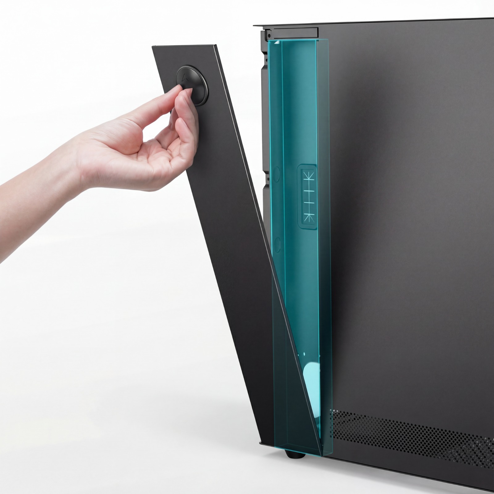 Ease EC120 Mesh & Tempered Glass Mid Tower Case - Image 6