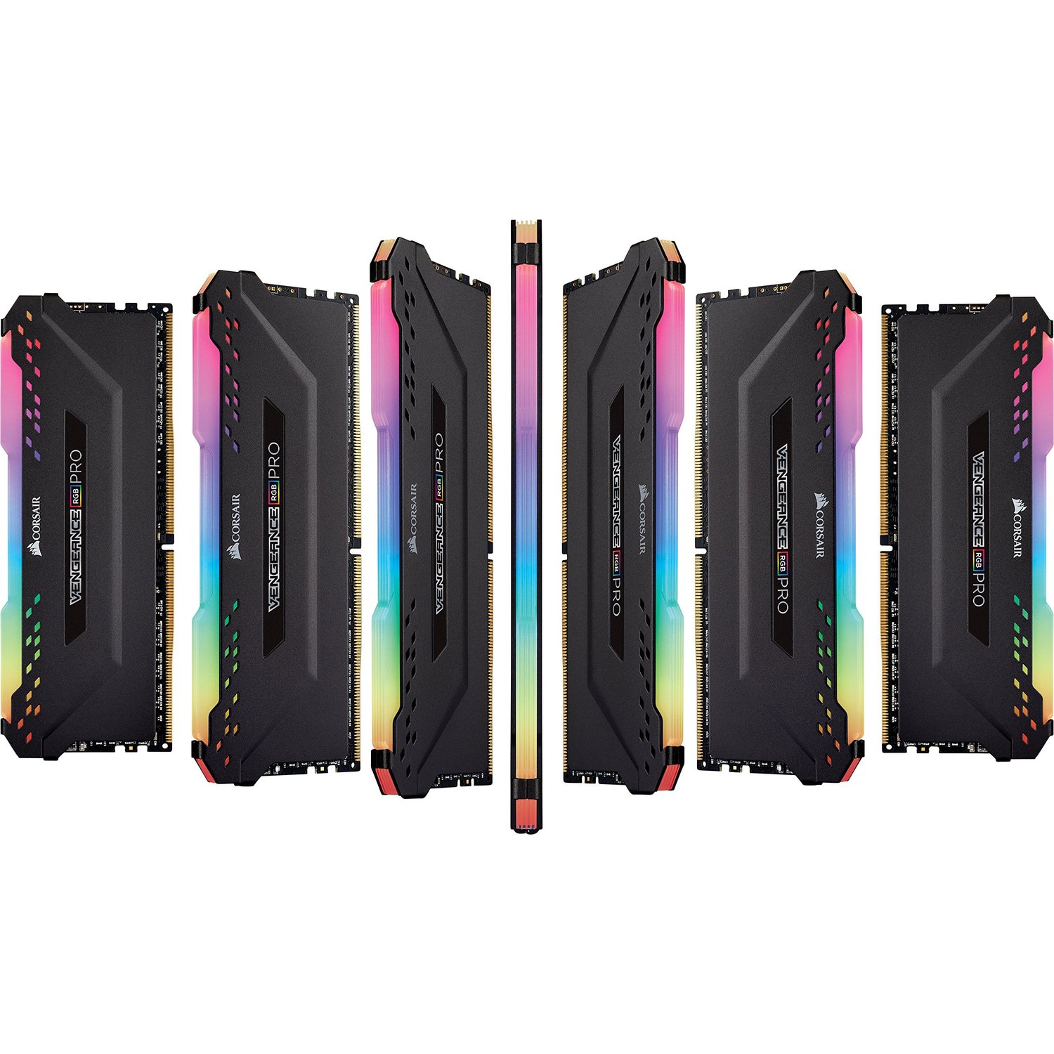 CORSAIR VENGEANCE® RGB PRO 32GB (2 x 16GB) DDR4 DRAM 3600MHz C18 Memory Kit — Black - Image 6