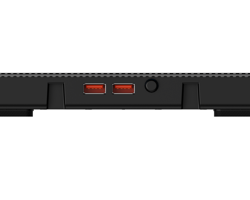 HAWK 069 laptop 5 Fan cooling Pad Ergonomic Cooling Pad with Adjustable Height (Black) - Image 7