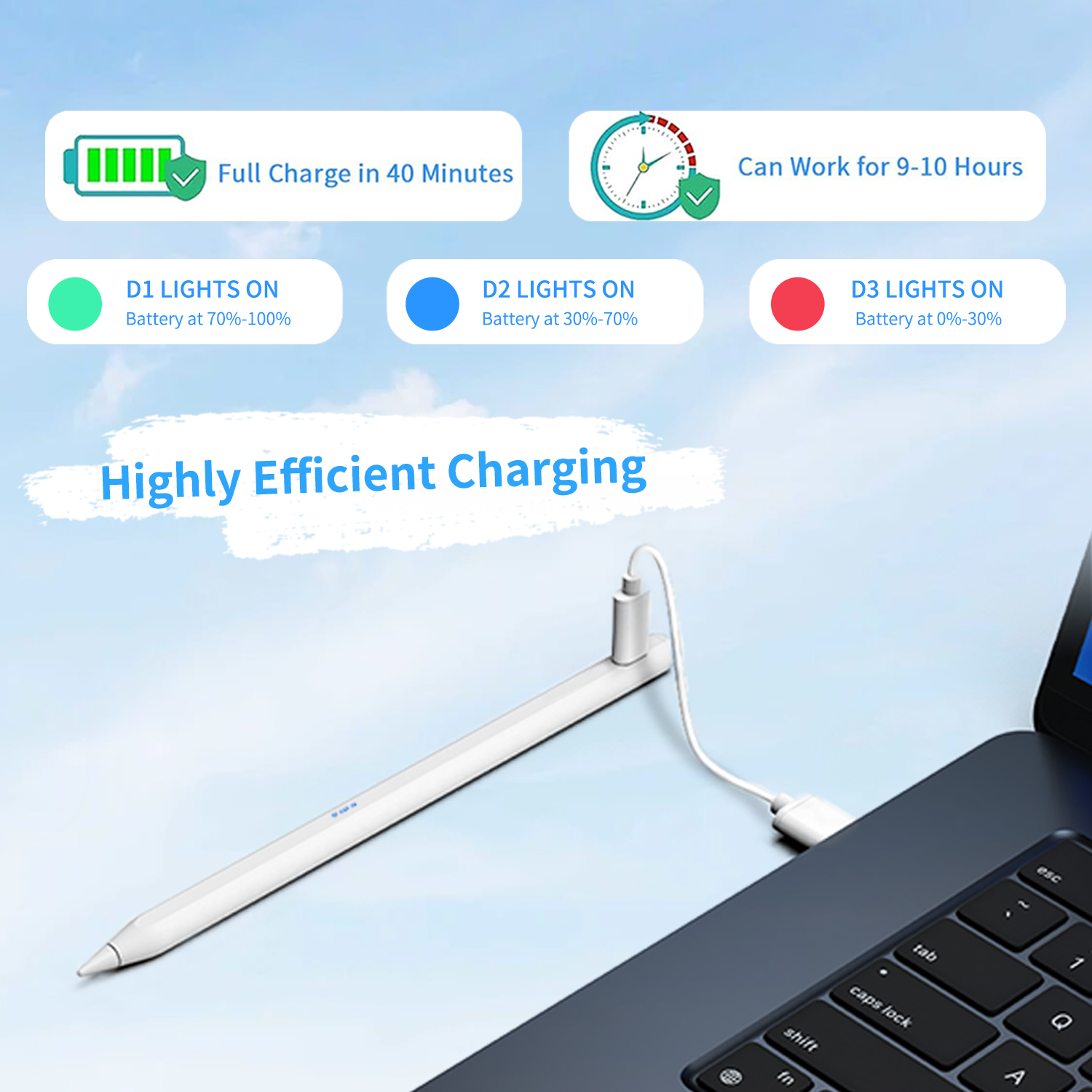 HAWK DP01 Universal Magnetic Stylus Pen for Android, OS & Windows Devices15 - Image 7
