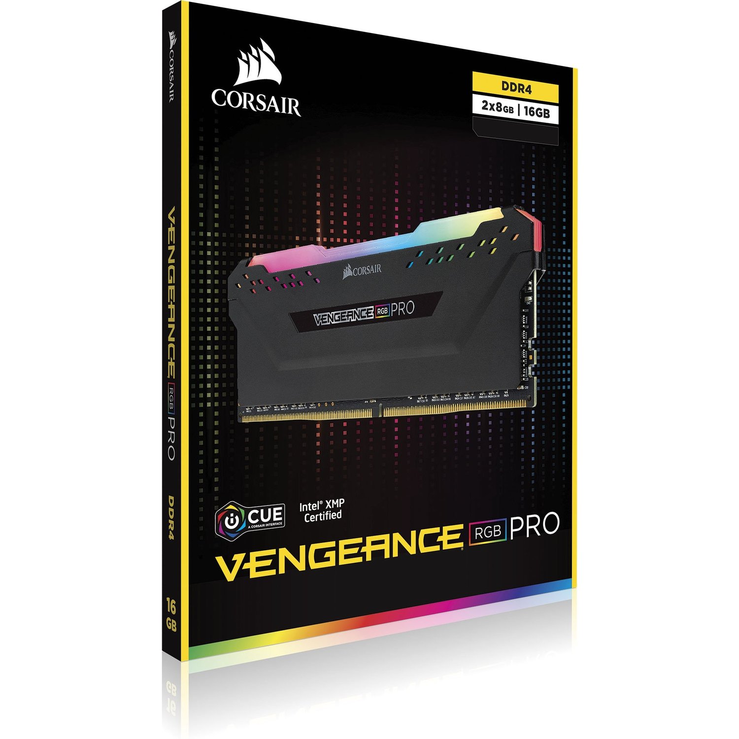 CORSAIR VENGEANCE® RGB PRO 32GB (2 x 16GB) DDR4 DRAM 3600MHz C18 Memory Kit — Black - Image 8