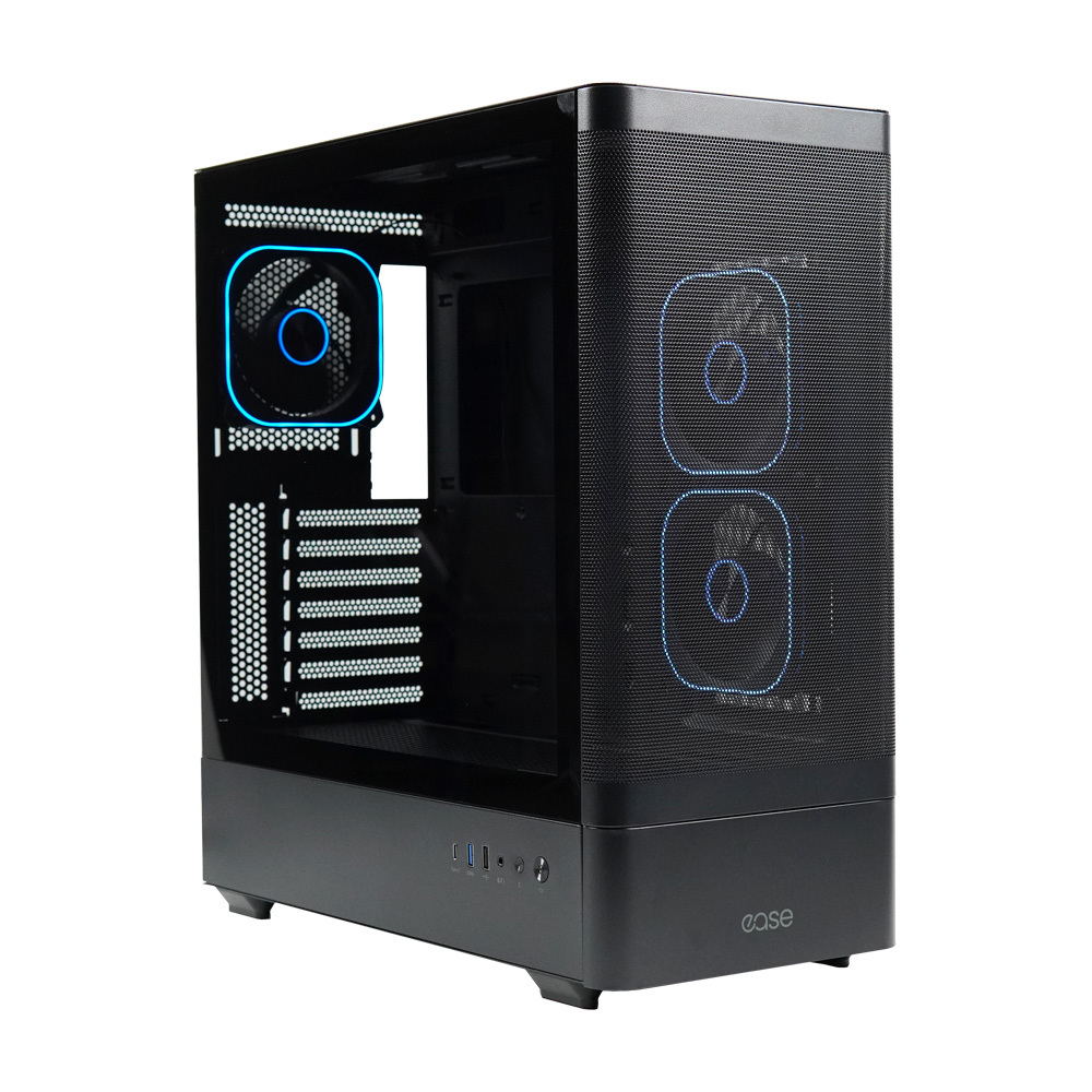 Ease EC123BM Panoramic Mesh ATX Gaming Case With Three ARGB Fans - Image 8